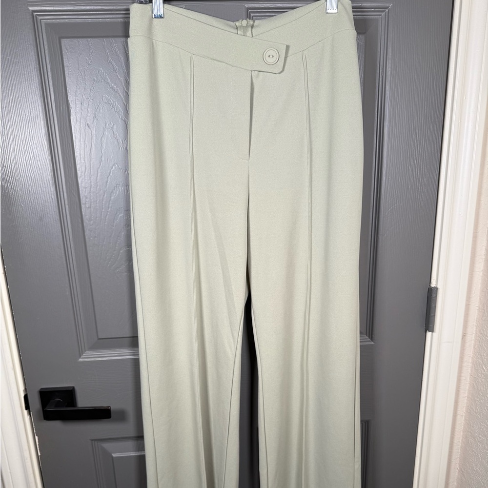Fashion Nova Light Green Flare Pants